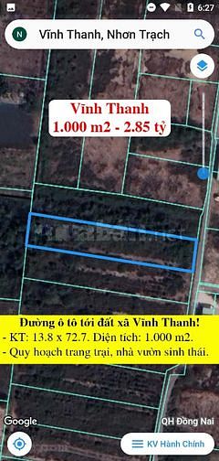 Giá đất tại Nhơn Trạch 05/05/2023!