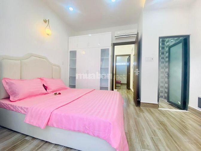 NHÀ MẶT TIỀN CÁCH AEON BÌNH TÂN 5P 5 TẦNG DT 4.5*14,6PN 7WC,SHR NỞ HẬU