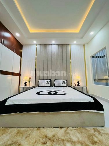 NHÀ MẶT TIỀN CÁCH AEON BÌNH TÂN 5P 5 TẦNG DT 4.5*14,6PN 7WC,SHR NỞ HẬU