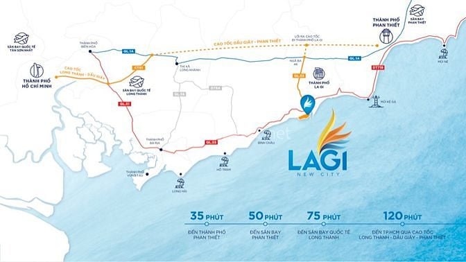 Khu đô thị biển Lagi New City - Bình Thuận. Giá: 2.4 tỷ/nền (đã VAT)