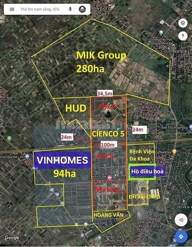 Chuyên mua bán đất liền kề biệt thự dự án Cienco5 Huyện Mê Linh sổ đỏ.