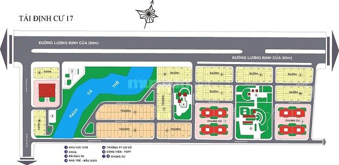 Bán đất mặt tiền chợ bình khánh đường lương định của nền A23 (80m2)