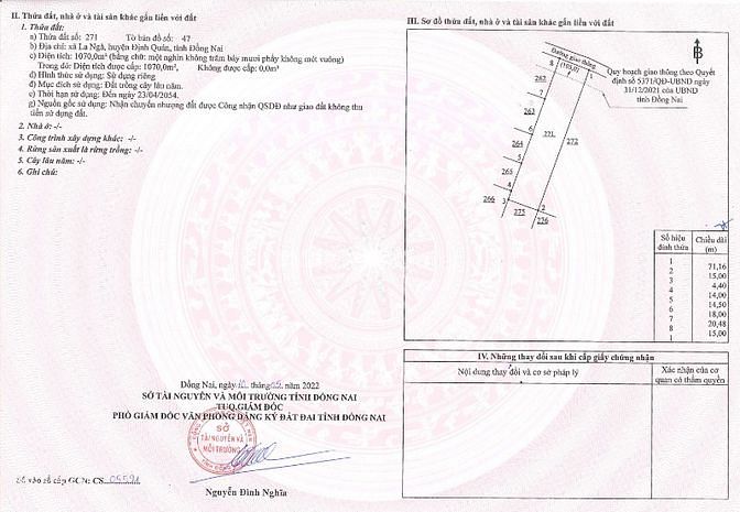 Bán Đất Vườn Xã La Ngà, Định Quán, Đồng Nai 1 triệu/m2