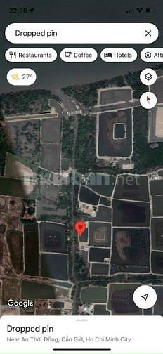 Bán đất Lý Nhơn, x.An Thới Đông, CG: 20 x 50, giá 1,52tỷ
