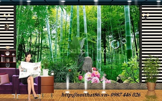 Tranh gạch men 3d ốp tường phòng khách đẹp HP24