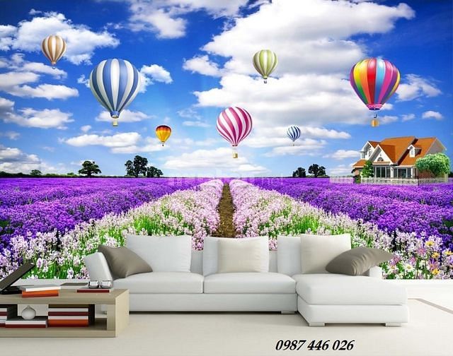 Tranh gạch men 3d ốp tường phòng khách đẹp HP24
