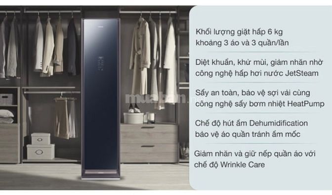 Tủ Hấp quần áo Samsung 6kg, hàng cao cấp, giá vừa bán vừa cho