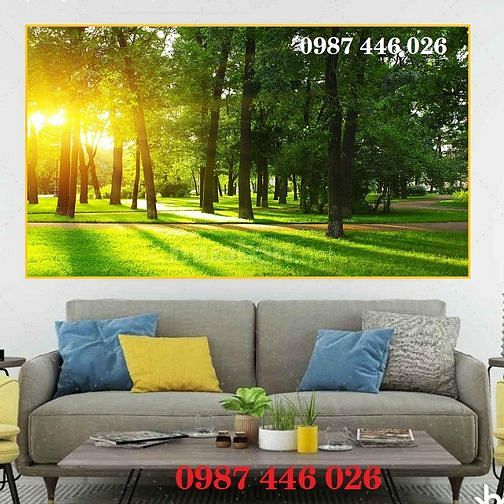 Tranh gạch men ốp tường đẹp hoa văn phòng khách HP9729
