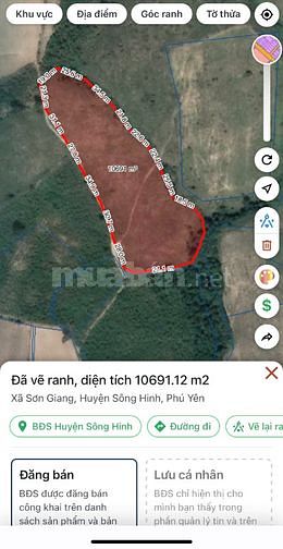 Giá hạt dẻ lô đất 8849,1M2 xã Sơn Giang, Huyện Sông Hinh, tỉnh phú yên