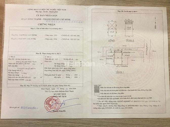 Nhà hẻm 82 Đinh Bộ Lĩnh, thích hợp nhu cầu ở