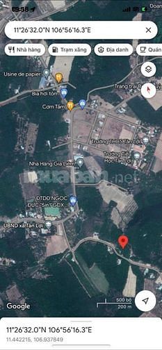 càn bán đất dân có sẵn sổ hồng riêng ngay UBND tân lợi đồng phú bp