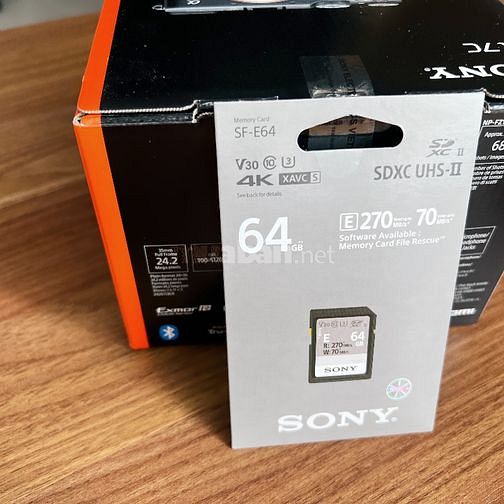 Máy ảnh Sony-Alpha 7C- Ống kinh 50mm F1.8- Thẻ nhớ 64Gb