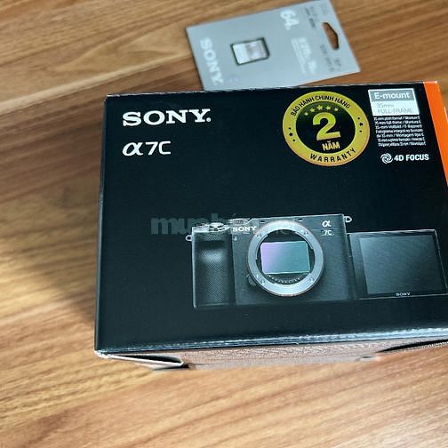 Máy ảnh Sony-Alpha 7C- Ống kinh 50mm F1.8- Thẻ nhớ 64Gb