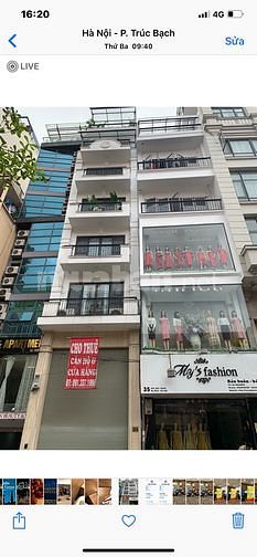 Cho thuê căn hộ 2 phòng ngủ, đẹp, số 33 Phó Đức Chính phường Trúc Bạch
