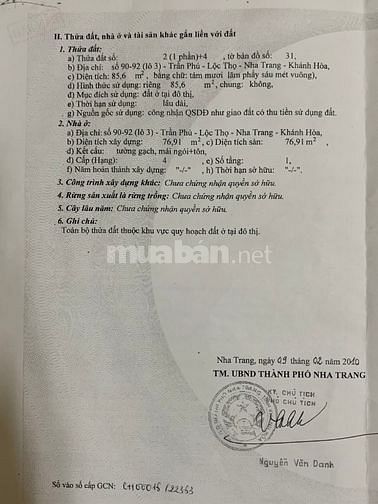 Bán nhà mặt tiền đường biển, giá cực tốt, thuận tiện để ở, kinh doanh