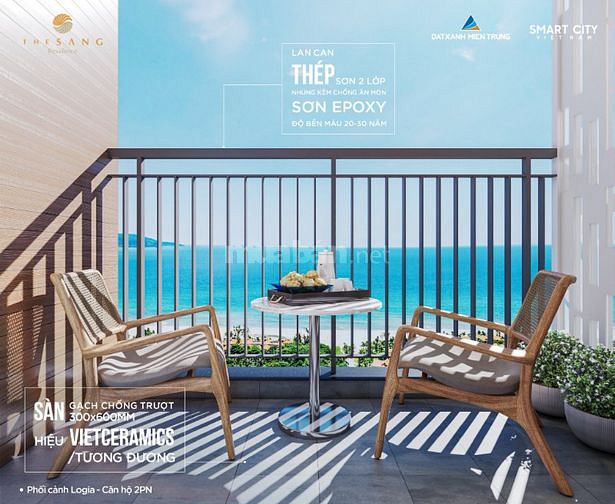 Căn hộ cao cấp 2PN view biển Mỹ Khê Đà Nẵng - Giá gốc từ chủ đầu tư