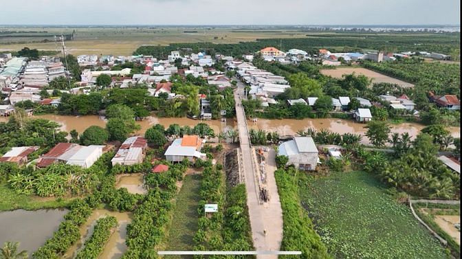 Bán nền 185m2 thổ cư 100% đường nhựa sát chợ Tân Mỹ-Thanh Bình; 5Tr/m2