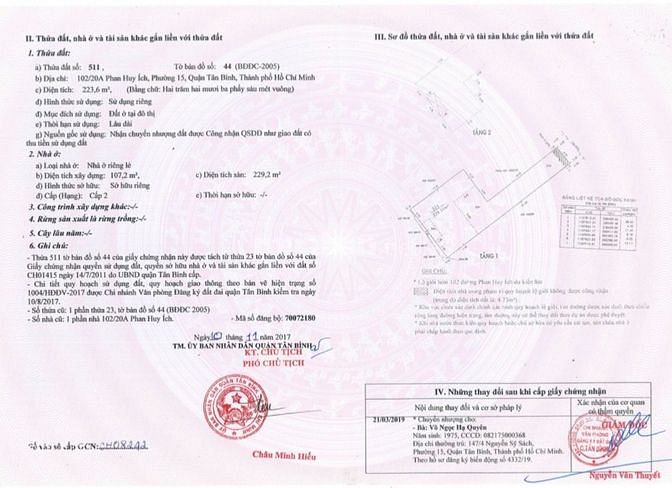 Chính chủ bán lô đất 300m2 tại F15, Q. Tân Bình