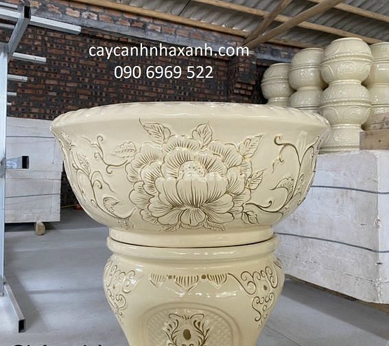 Chậu sứ cao cấp, Chậu composite cắm Lan