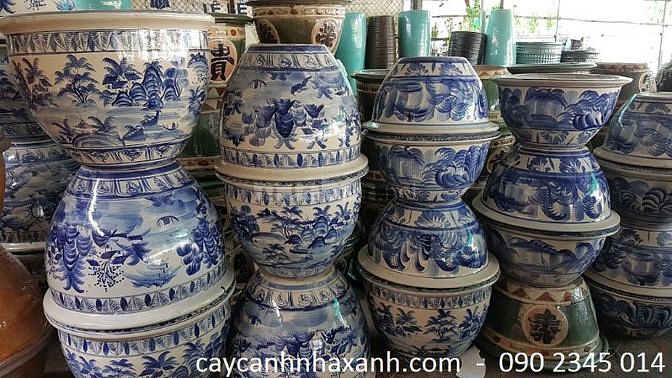 Chậu sứ cao cấp, Chậu composite cắm Lan