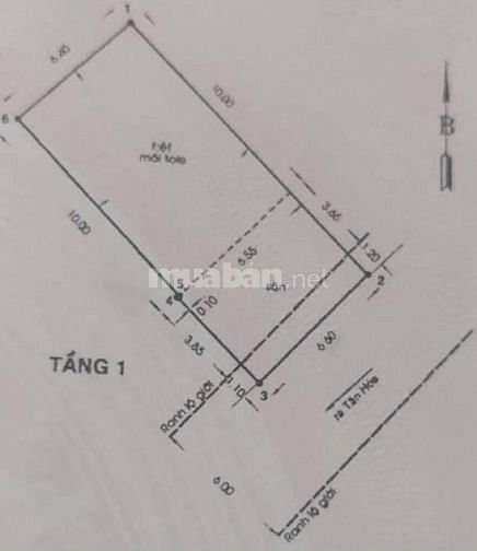 Bán nhà 1/ Tân Hoá P1Q11 96m2 giá 8,2tỷ