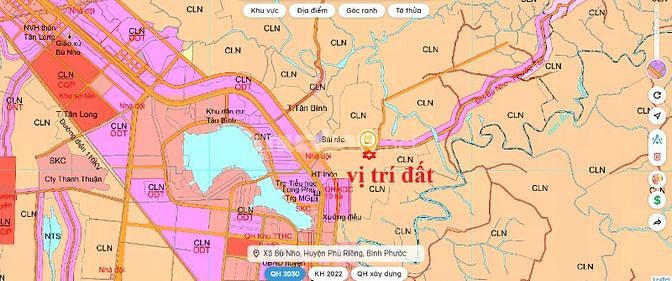 Bán 15 lô đấ ở đường DT 741 gần hồ Long Tân lô ngang 10m giá 480tr