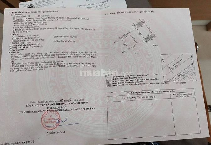 bán nhà măt tiền 2 mặt tiền 81a hùng vuong p4 Q10