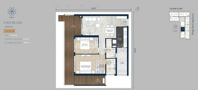 Bán căn hộ Sân vườn 2PN Feliz En Vista (116m2) Full nội thất