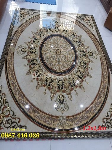 Thảm gạch - gạch thảm lát nền nhà phòng khách HP8363