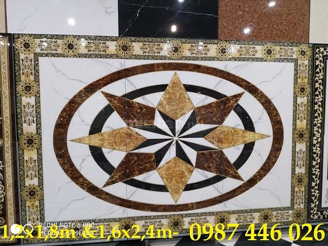 Thảm gạch - gạch thảm lát nền nhà phòng khách HP8363