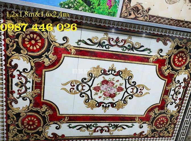 Thảm gạch - gạch thảm lát nền nhà phòng khách HP8363