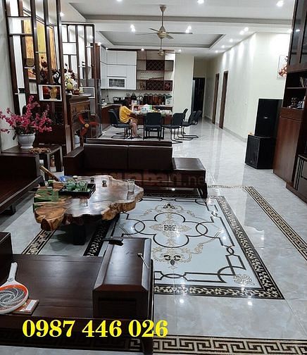 Thảm gạch - gạch thảm lát nền nhà phòng khách HP8363