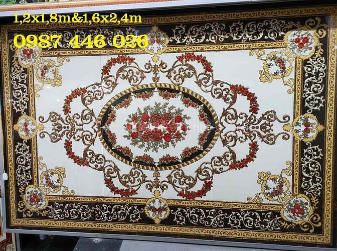 Thảm gạch - gạch thảm lát nền nhà phòng khách HP8363