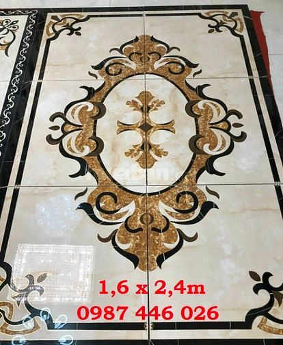 Thảm gạch - gạch thảm lát nền nhà phòng khách HP8363
