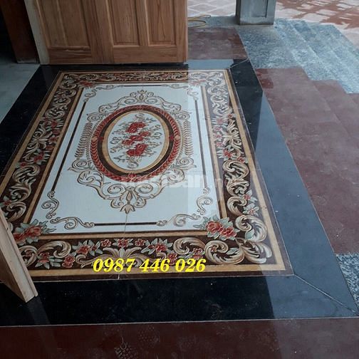 Thảm gạch - gạch thảm lát nền nhà phòng khách HP8363