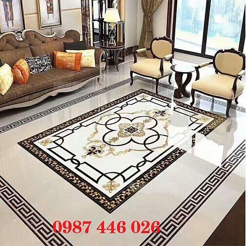 Thảm gạch - gạch thảm lát nền nhà phòng khách HP8363