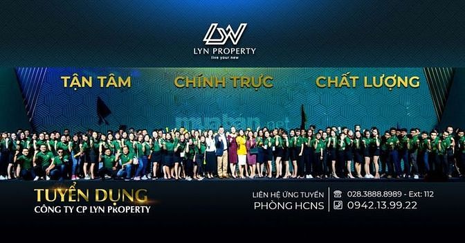 Công Ty Cổ Phần LYN PROPERTY Tuyển Dụng 20 NHÂN VIÊN KINH DOANH BĐS 