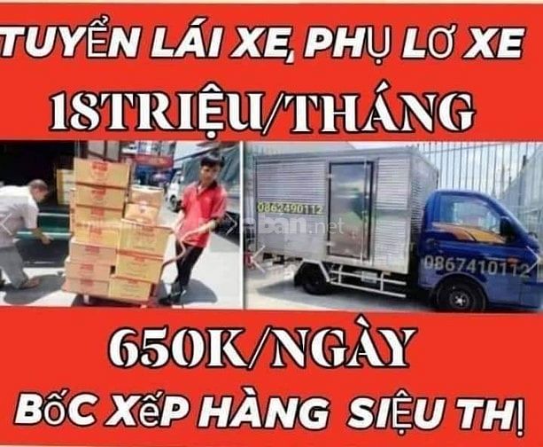 TIỂNG GIANG tuyển lái xe - phụ xe - phụ kho hệ thống siêu thị - Muaban.net