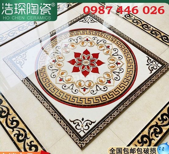 Gạch thảm vuông chiếu nghỉ hoa vuông HP87