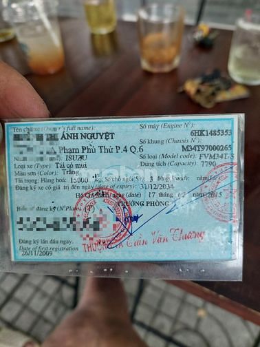 Bán xe tải Izusu 15 tấn, đời 2009, thùng 8,4m, xe đẹp