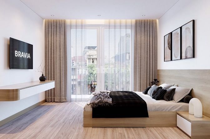 Bán nhà Vạn Kiếp, Hai Bà Trưng, 45m2x4T thoáng 2 mặt, cách phố 30m