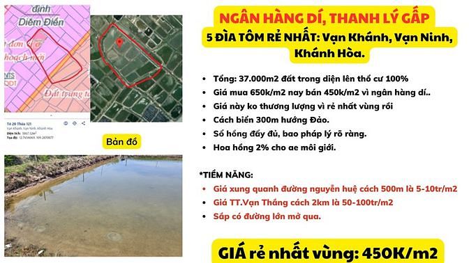 5 ĐẦM TÔM RẺ NHẤT VẠN KHÁNH NGỘP NH BÁN GẤP