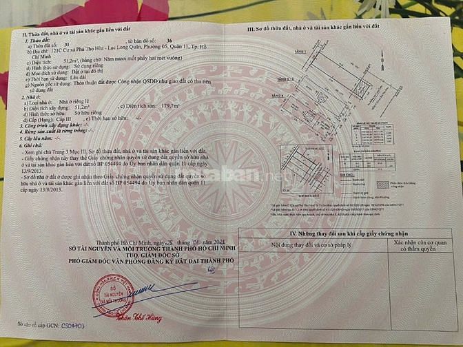 Nhà ngay CX PHÚ THỌ HÒA - P5 Q11