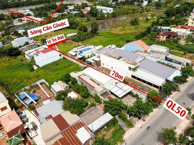 Đất thổ cư thị trấn Cần Giuộc cách QL50 50m