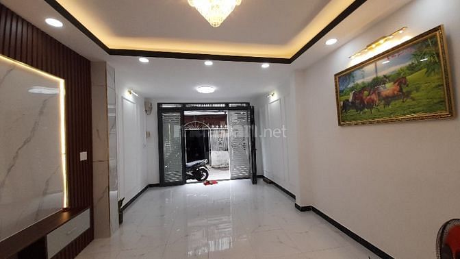 Nhà mới, 1trệt, 1lầu, 4,2mx12m. DTSD 100m2, Hẻm 314 Âu Dương, 5,3 tỷ 