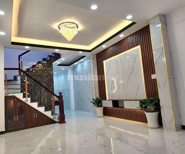 Nhà mới, 1trệt, 1lầu, 4,2mx12m. DTSD 100m2, Hẻm 314 Âu Dương, 5,3 tỷ 