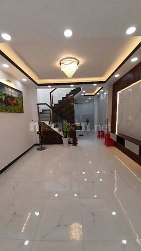 Nhà mới, 1trệt, 1lầu, 4,2mx12m. DTSD 100m2, Hẻm 314 Âu Dương, 5,3 tỷ 