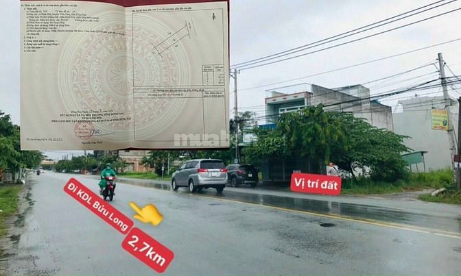 Đất Mặt tiền Bửu Long, Sổ Hồng thổ cư, Giá Ngộp cần bán gấp