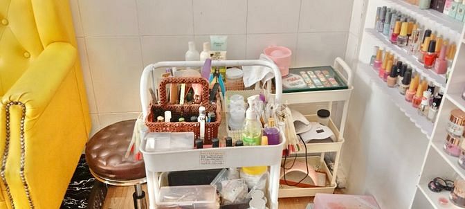 Sang nhượng gấp trong tháng Spa Nail decor rất xinh xắn mặt tiền Q.BT 