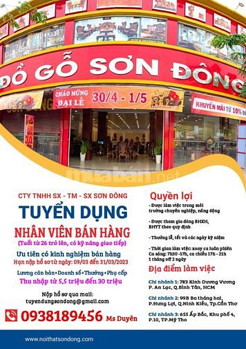 NHÂN VIÊN KINH DOANH TẠI SHOWROOM 